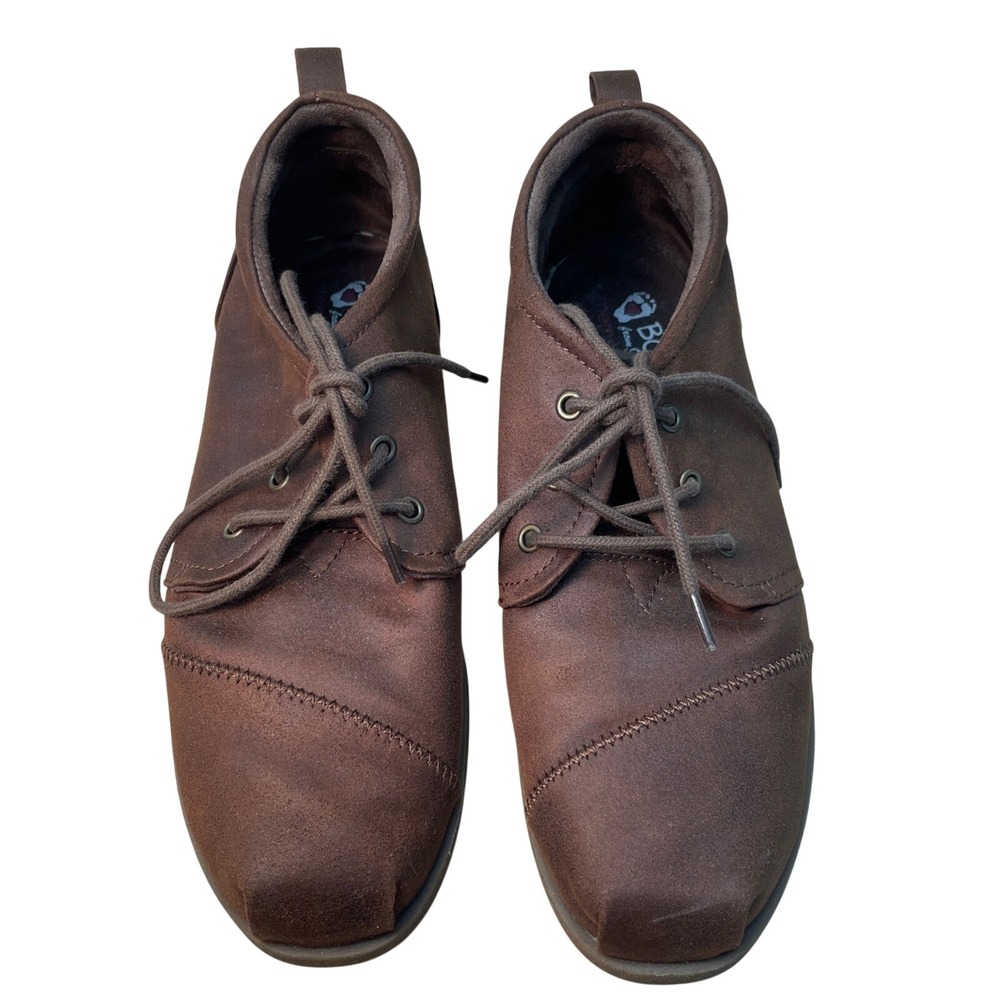 Skechers Bobs Women Brown Lace Up Chukka Ankle Boots Memory Foam 33375 Size 9